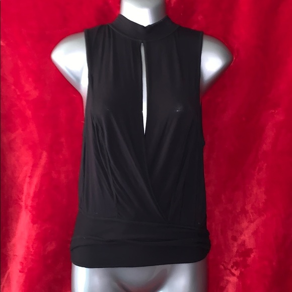 FREE PEOPLE WRAP AROUND PLUNGING SHIRT - Picture 1 of 5